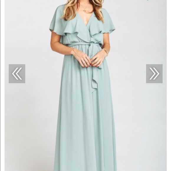 Show Me Your MuMu Dresses & Skirts - Show me your MUMU- Silver Sage Crisp- Lg. (10-12)